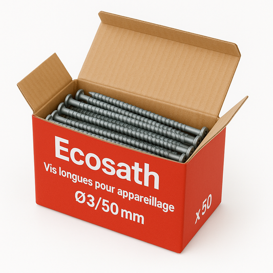 Vis longues Ecosath pour boite d'appareillage ø3 / 50mm